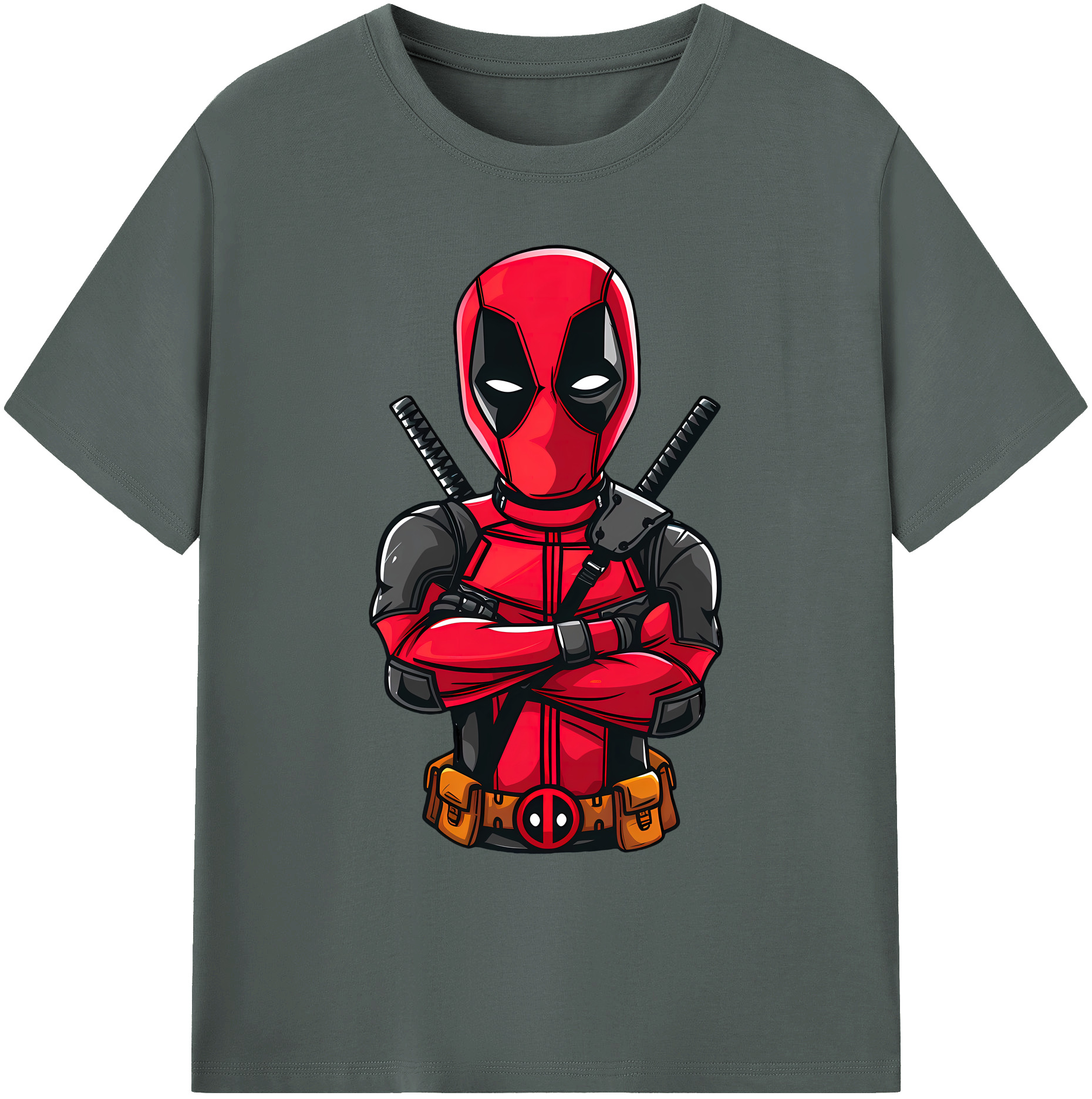 （画像用） Deadpool デッドプール 綿100％ メンズ半袖Tシャツ｜肌触りやわらか＆通気性
